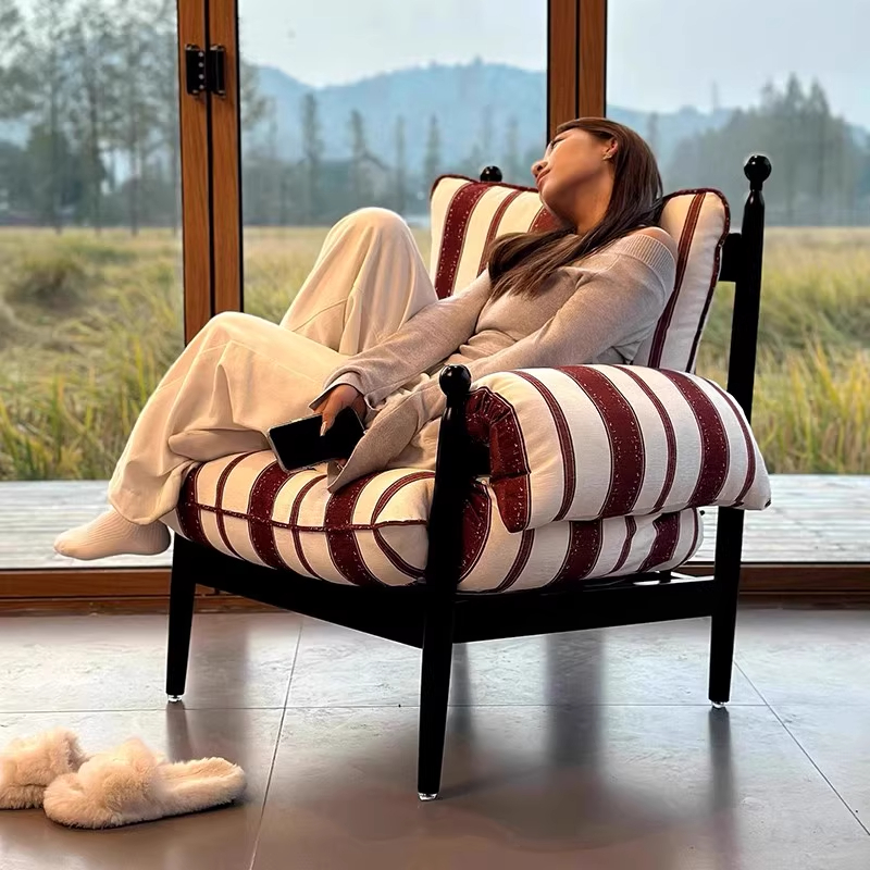 中古风白蜡木单人椅53