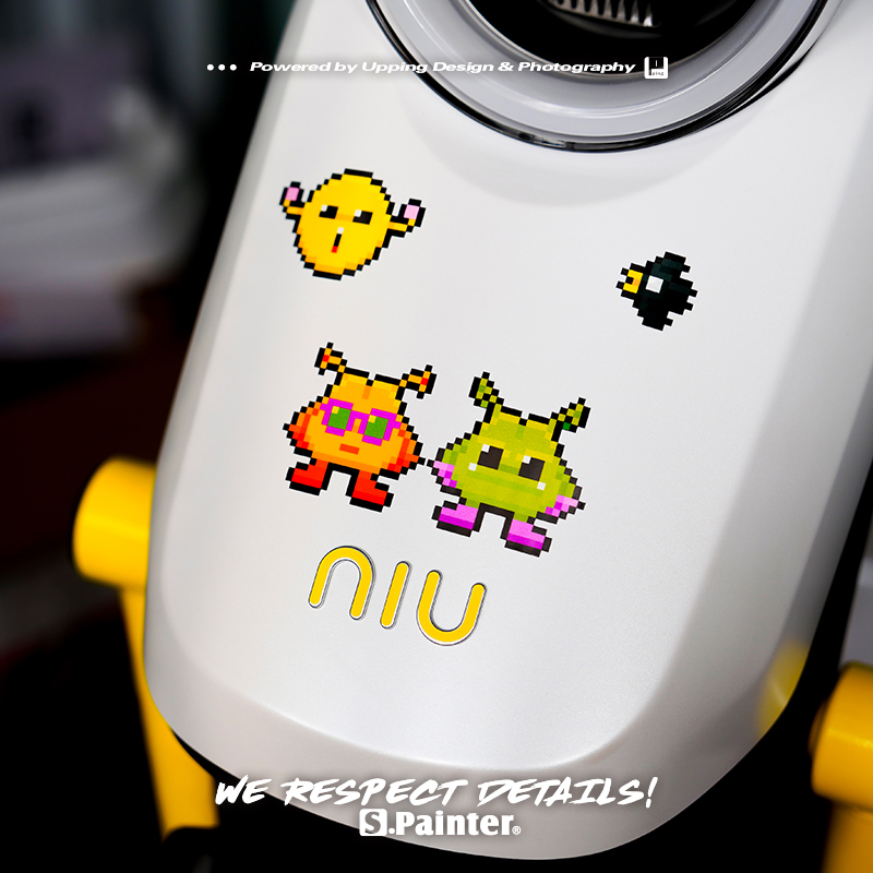 可爱阿拉蕾IQ博士卡通反光贴纸