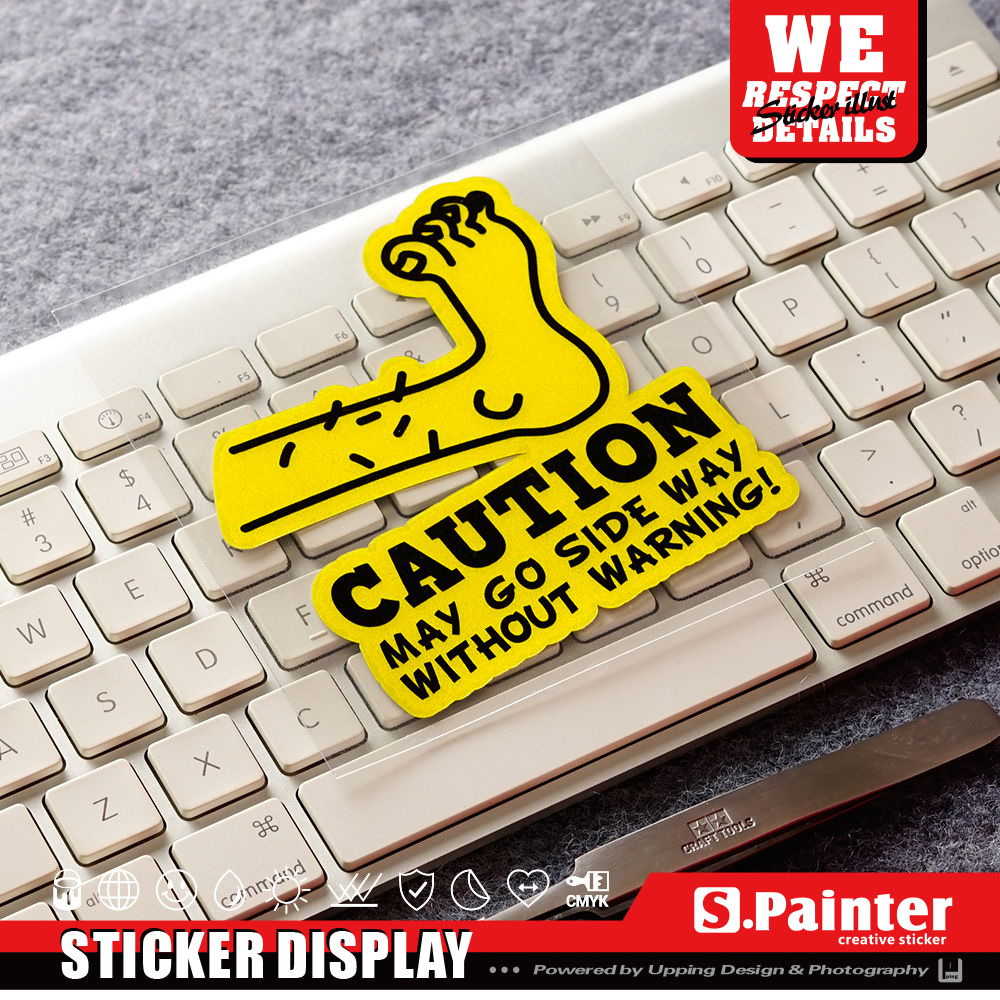 趣味霸道车身划痕遮挡反光贴