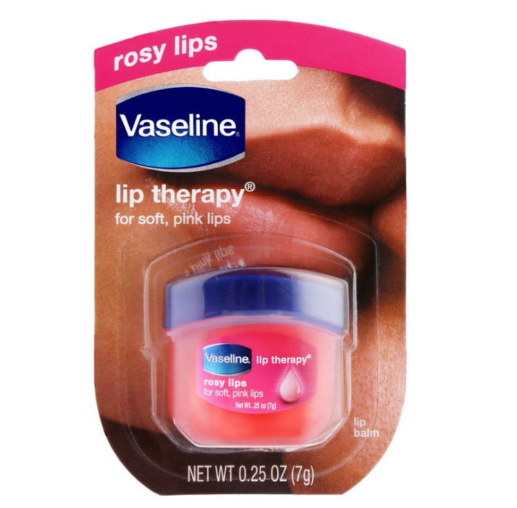 美国产凡士林Vaseline Lip 经典润唇膏玫瑰花蕾味保湿唇部护理7g