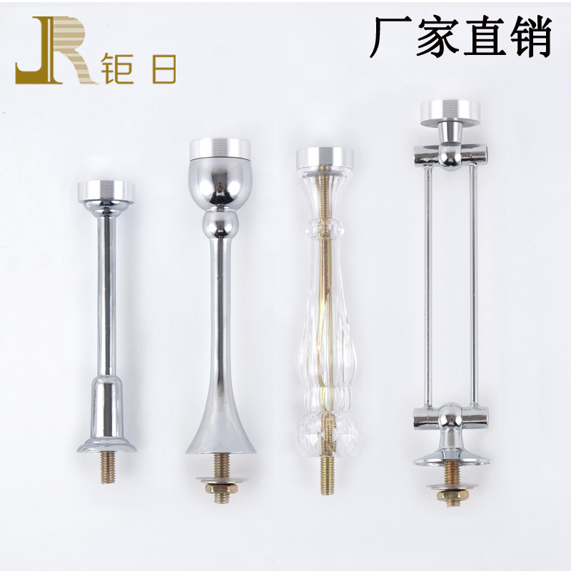 玻璃家具吊杆 餐台吊杆吊玻璃连接杆 铝饼吊脚 家具五金固定配件