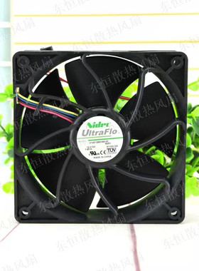 Nidec 1.65A W12E12BS11B5-07 12038 12cm 服务器暴力散热风扇12V