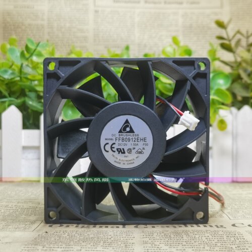 台达 FFB0912EHE 9038 12V 1.50A 9CM 机箱 服务器 暴力 散热风扇