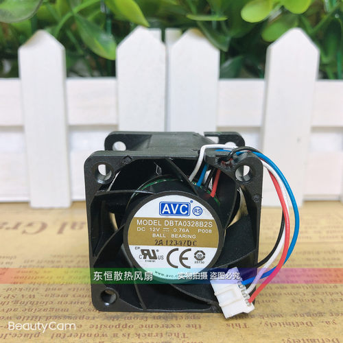 原装AVC 3828 12V 0.76A DBTA0328B2S 3.8CM 微型暴力 散热风扇