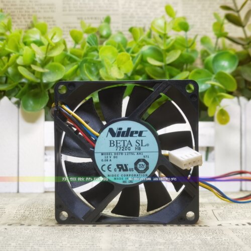 原装Nidec D07R-12T5L AH1 7015 7cm 12V 0.08A CPU 机箱散热风扇