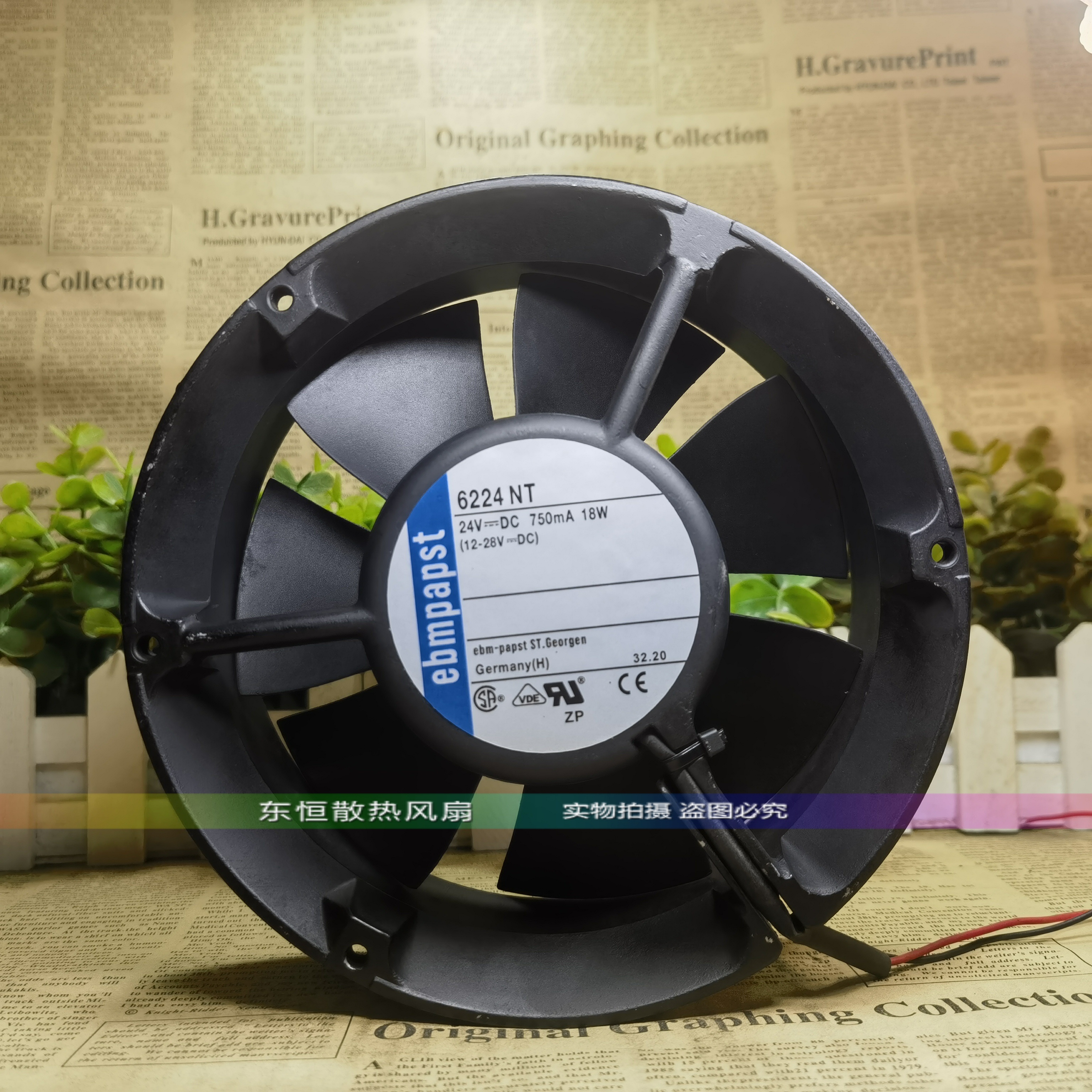 德国ebmpapst 17CM 6224 NT 24V 750mA 18W 17251 变频器散热风扇