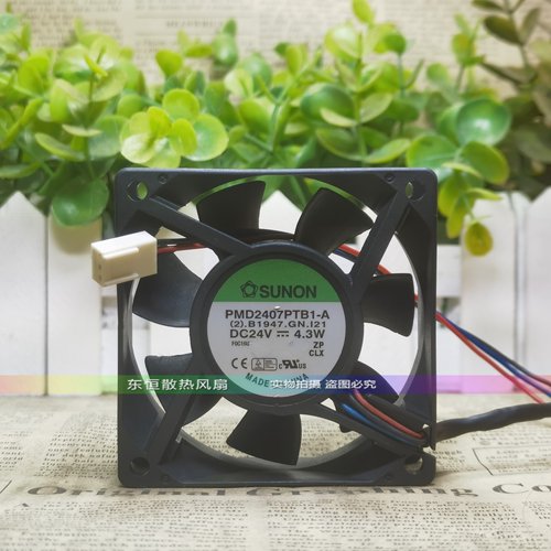 SUNON  PMD2407PTB1-A 24V 4.3W 7CM 7025 丹佛斯变频器 散热风扇