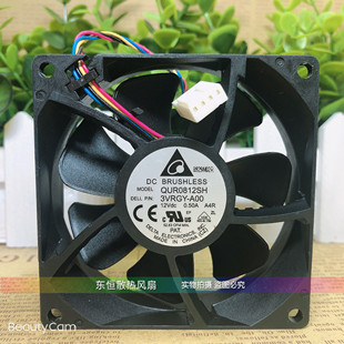 原装台达 QUR0812SH 12V 0.50A  8025 8CM 机箱 CPU 电源散热风扇