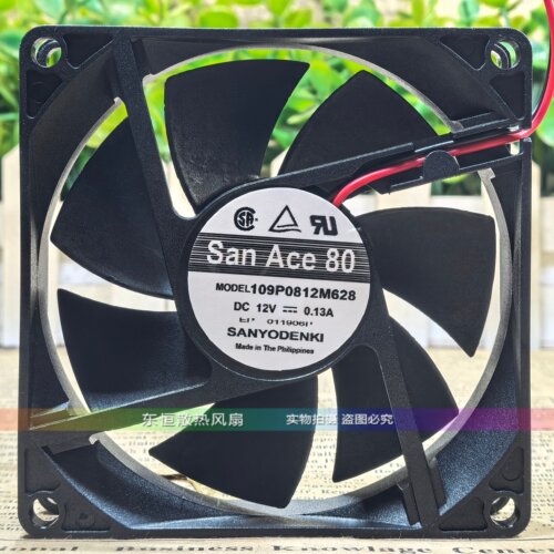 Sanyo三洋 109P0812M628 12V 0.13A 8020 8CM 机箱 电源 散热风扇