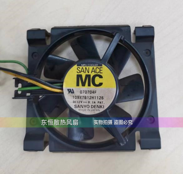 SANYO 109X7612T5S05 109X7612H1176/1146/1126 CPU风扇 12V 0.1A