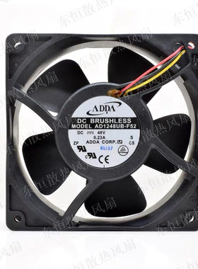 原装ADDA AD1248UB-F52  12038 12cm DC48V滚珠散热风机 散热风扇