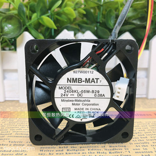 24V 散热风扇 05W 变频器 投影仪 0.08A 6cm 6015 B29 2406KL NMB