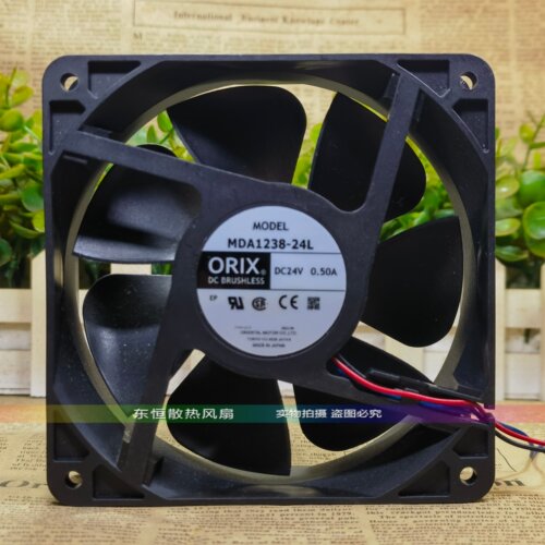 日本东方ORIX MDA1238-24L 24V 0.50A 12038 12CM 变频器散热风扇