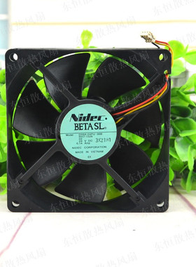 NIDEC 24V 0.14A D09A-24PU 06B 9225 9025 变频器 9厘米散热风扇