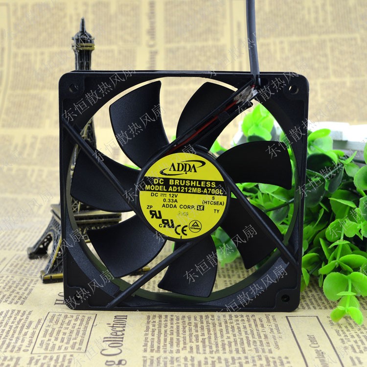 原装  ADDA 12025 12V 0.33A AD1212MB-A70GL 12cm 机箱 散热风扇
