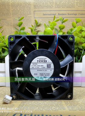 NMB-MAT7 8cm 24V 0.50A 8038 3115RL-05W-B66 ABB变频器散热风扇