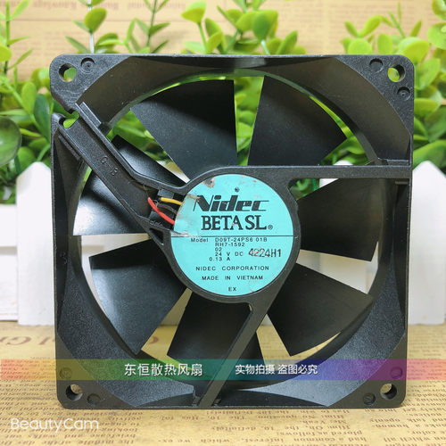 原装 NIDEC D09T-24PS6 01B 24V 0.13A 9CM 9025 变频 散热器风扇