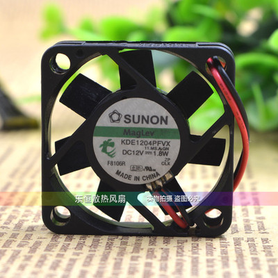 原装建准 4010 4cm 12V 1.8W KDE1204PFVX 3线 交换机用 散热风扇