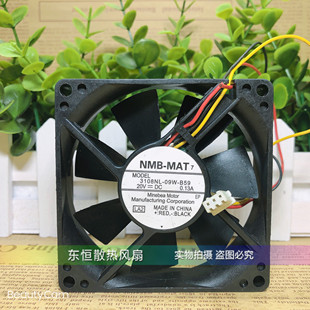 09W 检测风扇 24V 投影仪 8厘米 B59 3108NL 8020 0.13A 20V NMB