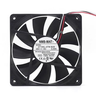 48V 散热风扇 4710KL 变频器 12cm 0.09A 12025 B29 07W NMB 原装