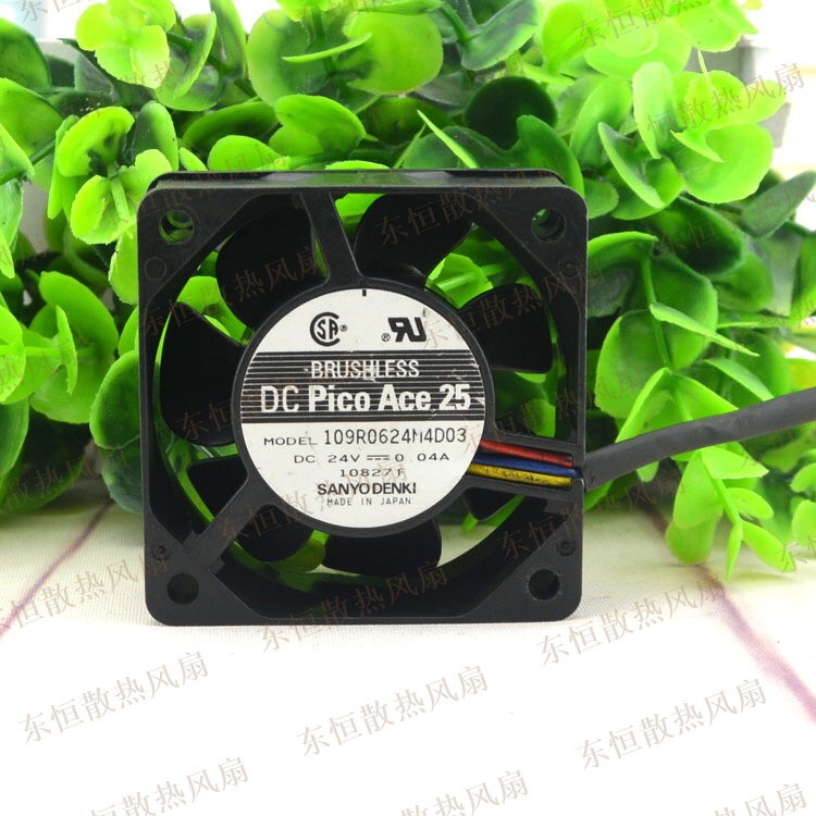 原装三洋 24V 0.04A 109R0624M4D03 6025 6CM 变频器机箱散热风扇