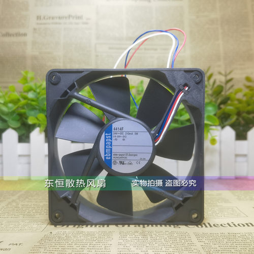 原装德国ebmpapst 4414F 24V 5W 210mA 12025 12cm变频器散热风扇