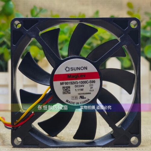 SUNON MF80152V3-1000C-S99 24V 1.11W 8015 8CM 变频器 散热风扇