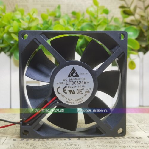 原装台达/Delta EFB0824EH 8025 8CM 24V 0.21A 变频器 散热风扇