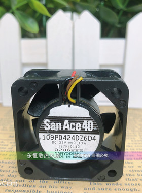 原装三洋 109P0424DZ6D4 24V 0.13A 4020 4CM 变频器 散热风扇