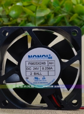 原装南韩/NONOI  F6025X24B 24V 0.250A 6025 6CM 变频器散热风扇