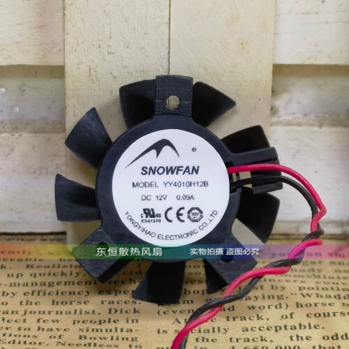 SNOWFAN YY4010H12B 0.09A 收银机工控机路由主板显卡散热风扇12V