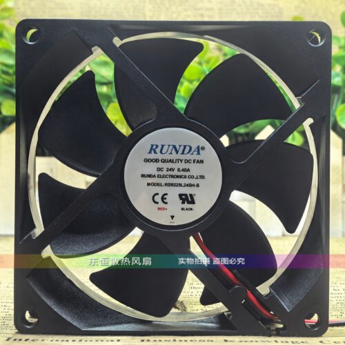 RUNDA/润达 RS9225L24SH-S 24V 0.40A 9225 9CM 变频器 散热风扇