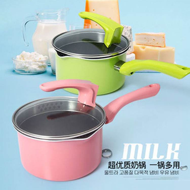 新款加厚奶锅 铸铁单柄奶锅 玫瑰金式奶锅 炫彩不粘小奶锅 汤锅|ruв категории кухня/посуда, посуда, горшок/горшок/чайник, молоко горшок - от Buy2taobao.com для оказания профессиональной услуги покупки агента Taobao