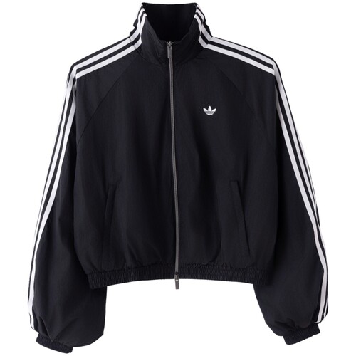 Adidas阿迪达斯三叶草女漏斗领宽松运动百搭健身夹克薄外套KY5045