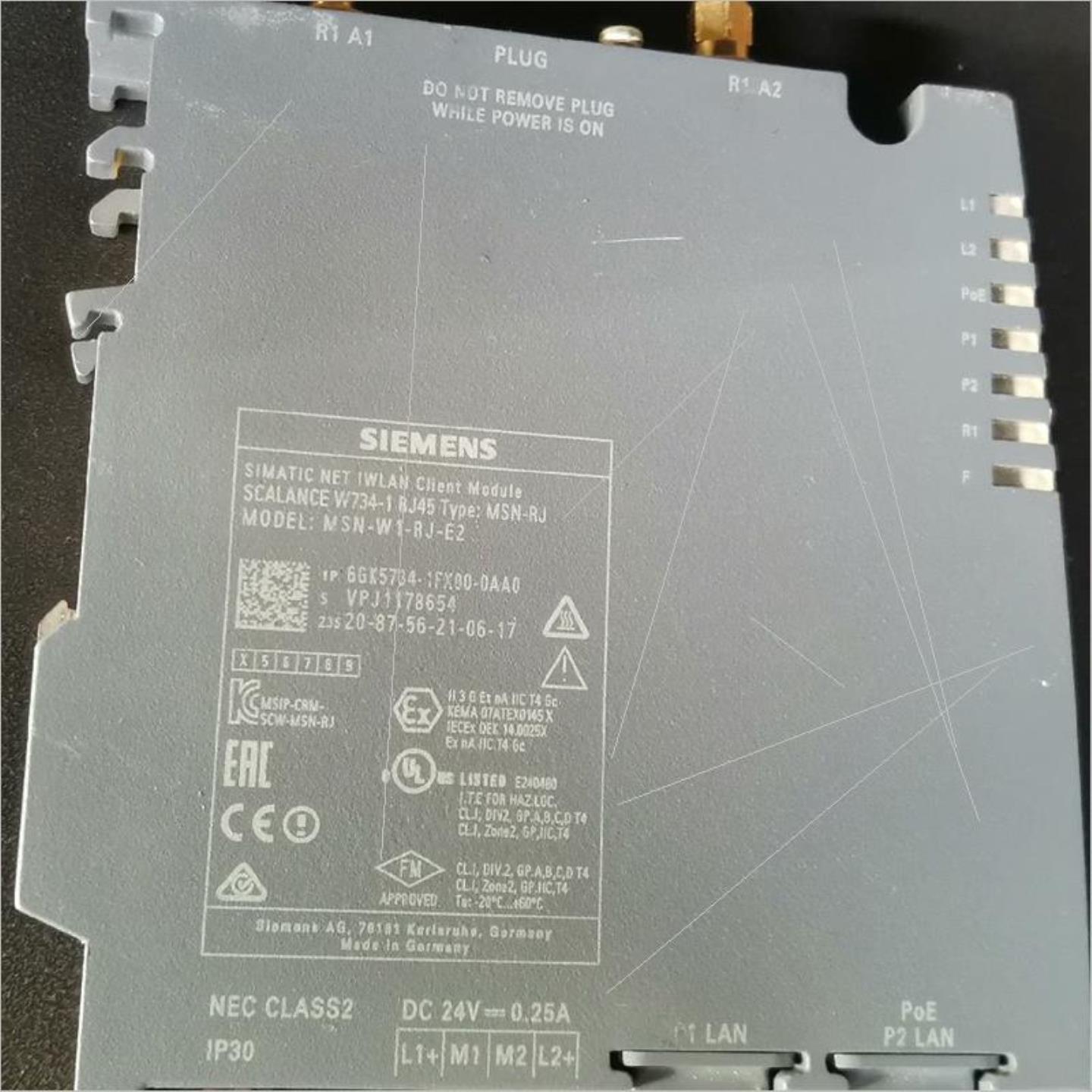 西门子交换机模块6gk5734-1fx00-0aa0拆机实物询价