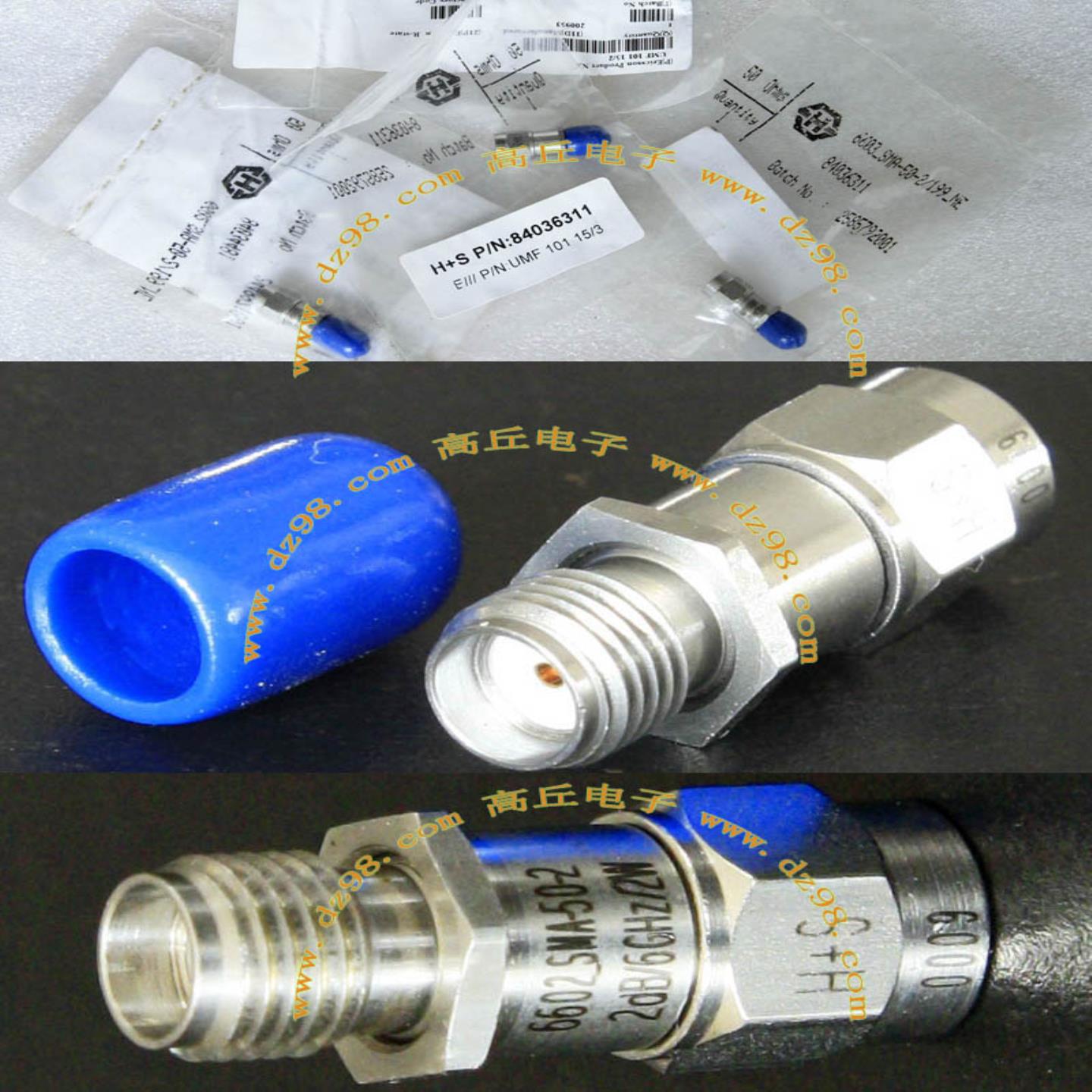 HUBER+SUHNER 6602SMA-50-2 2dB 6603SMA-50-2 3dB 6GHz 议价询价