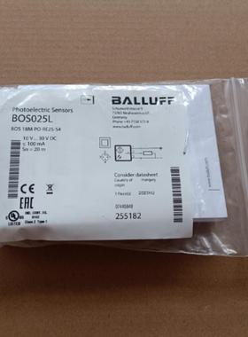 全新正品 巴鲁夫 BOS025L BOS 18M-PO-RE25-S4 实物拍摄 现货询价