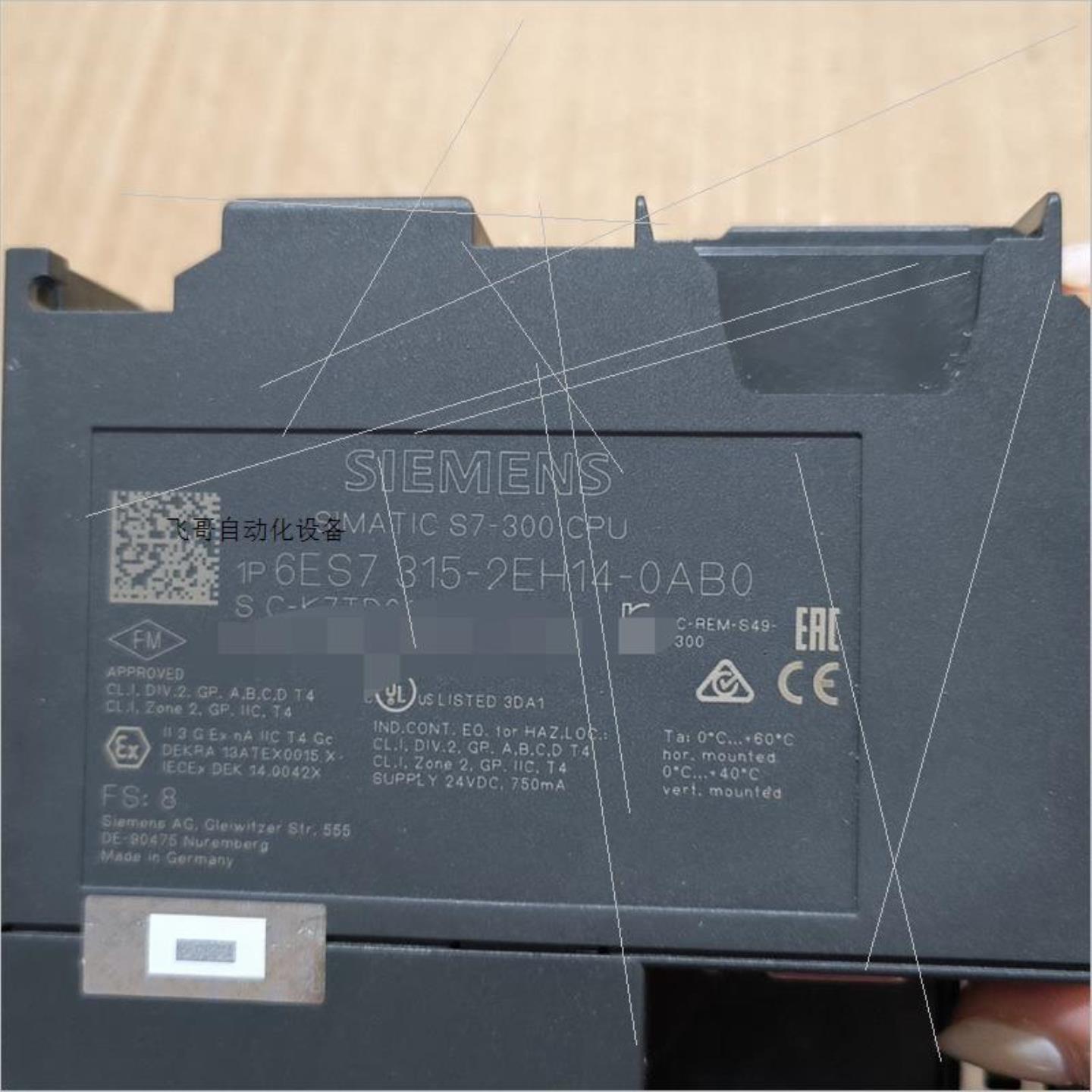 西门子 315-2EH14 原装正品功能包好成色如图1询价