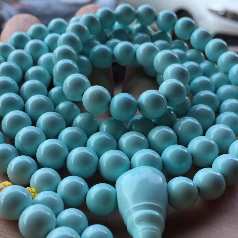 湖北原矿高瓷一物一图佛珠现货
