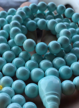 湖北原矿高瓷一物一图佛珠现货