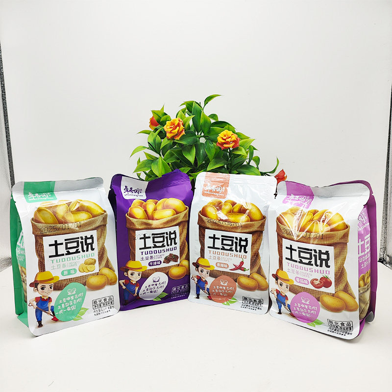 8袋卓香园土豆说膨化薯条原味番茄味香辣味牛排味番茄酱香脆口感