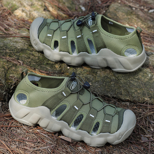 涉水男女户外包头镂空透气溯溪洞洞速干防臭防滑沙滩凉鞋 新款 夏季