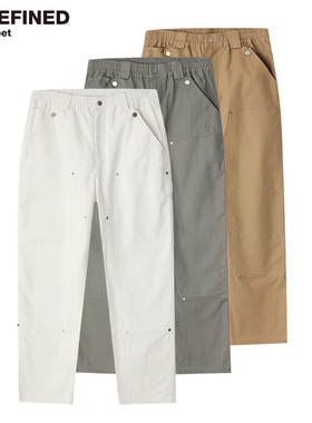 UNDEFINED美式潮牌松紧腰宽松微锥版型vibe潮流B01伐木裤工装裤