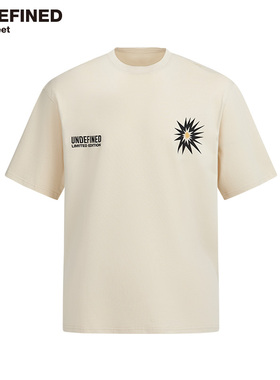 【断码清仓特价款】小领口水印无胶感丝网印花潮牌宽松短袖T恤