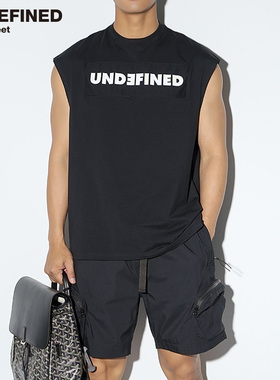 UNDEFINED粉丝专属潮牌健身速干弹力针织运动背心无袖T恤