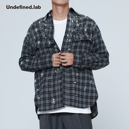 undefined高街钉钻潮牌休闲衬衫