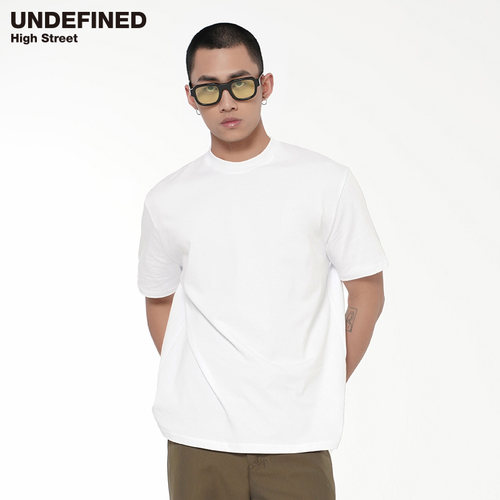 undefined短袖小领口正肩纯棉T恤