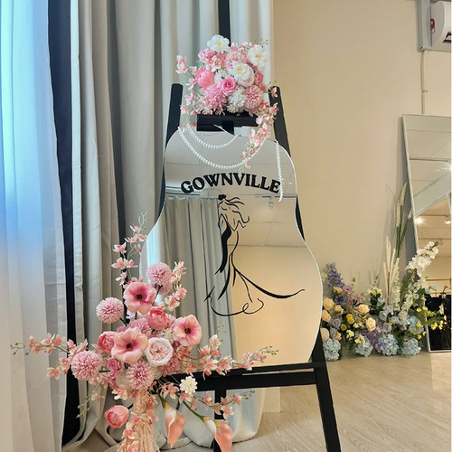 开业布置氛围感拍照打卡镜面