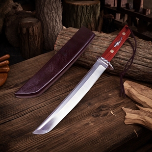 新品户外刀具防身冷兵器一体龙骨开路排障刀折叠锻打露野营水果刀