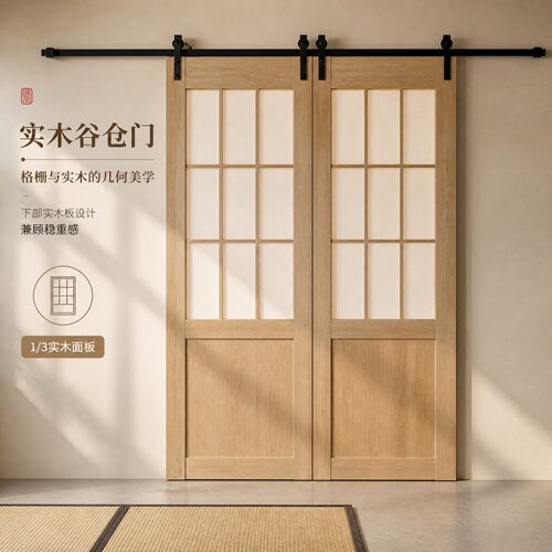 定制实木谷仓门全国上门安装